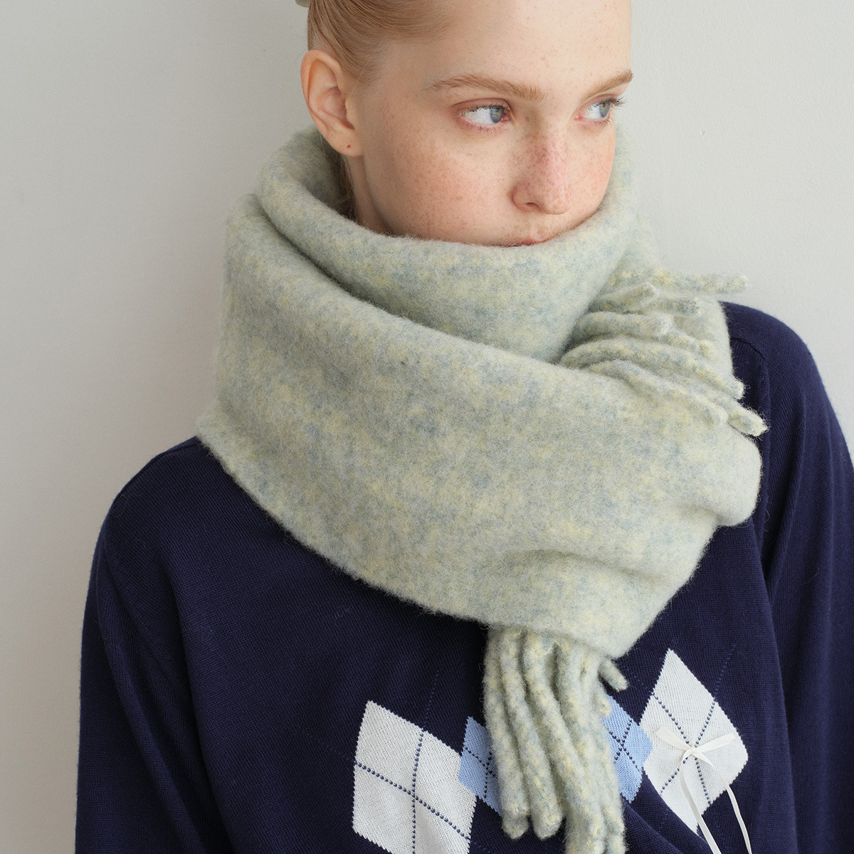 UMI MAO Homemade 82% Duncan Wo - Wool Scarf Men 리뷰 및 가격