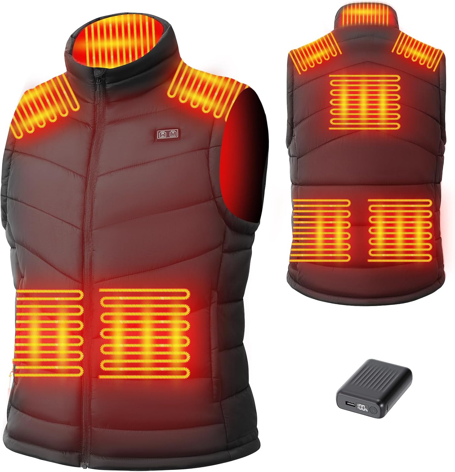 Men's Heated Vest with 18400mA - Heated Vest Battery 리뷰 및 가격
