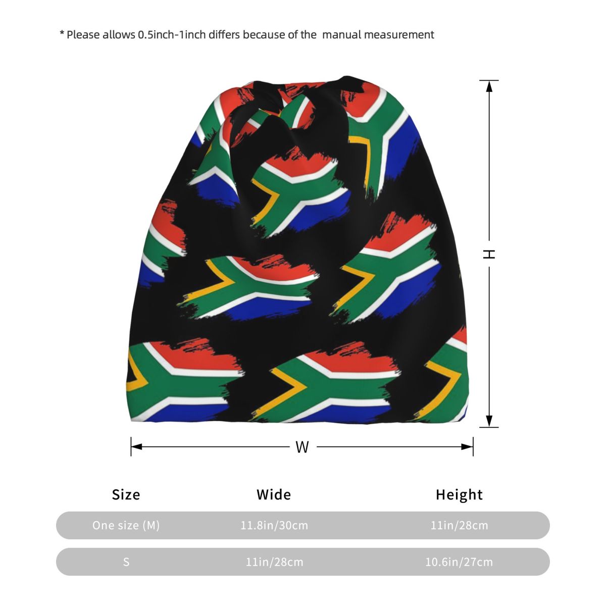 South African Springboks Flag  - Knit Beanie Hat Warm 리뷰 및 가격