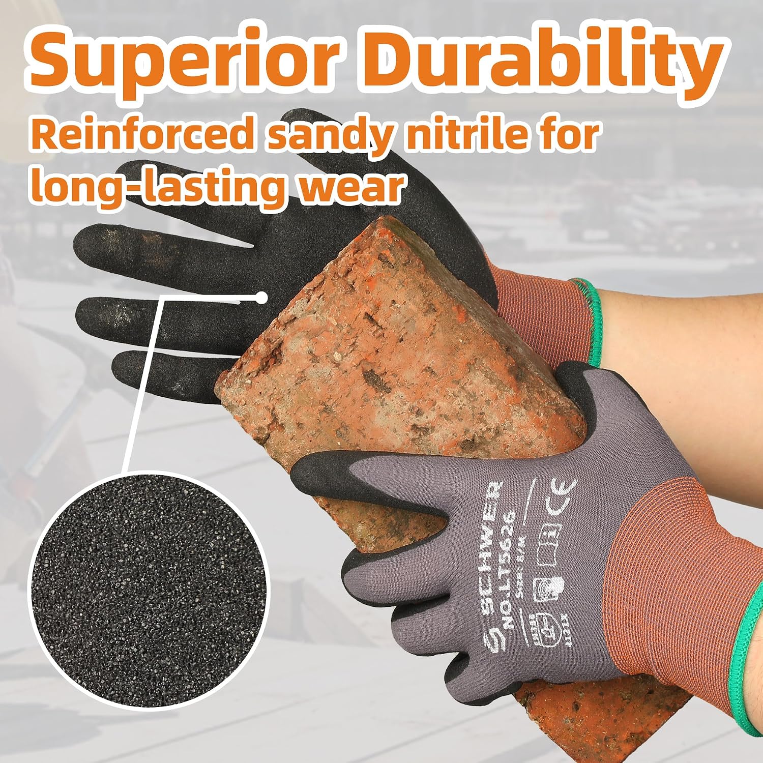 6 Pairs Heavy Duty Work Gloves - Touch Screen Gloves 리뷰 및 가격