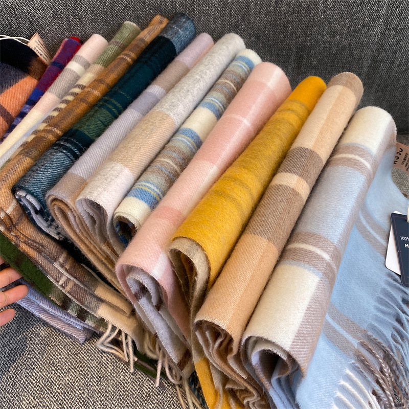 Winter 100% Merino Wool Scarf  - Wool Scarf Men 리뷰 및 가격