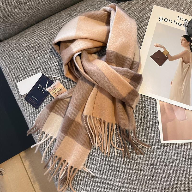 Winter 100% Merino Wool Scarf  - Wool Scarf Men 리뷰 및 가격