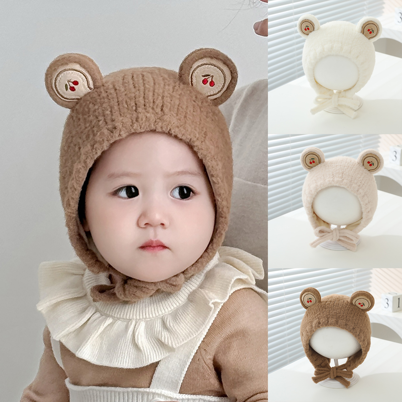 Autumn Winter Baby Knitted Hat - Knit Beanie Hat Warm 리뷰 및 가격