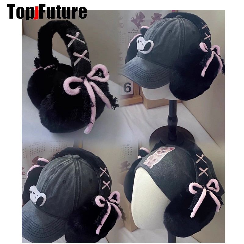 Harajuku Y2k Cute Sweet Lolita - Earmuffs Foldable 리뷰 및 가격
