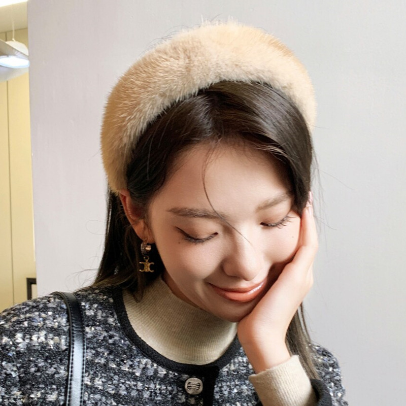 Real Mink Fur Headband Natural - Winter Headband Fleece 리뷰 및 가격