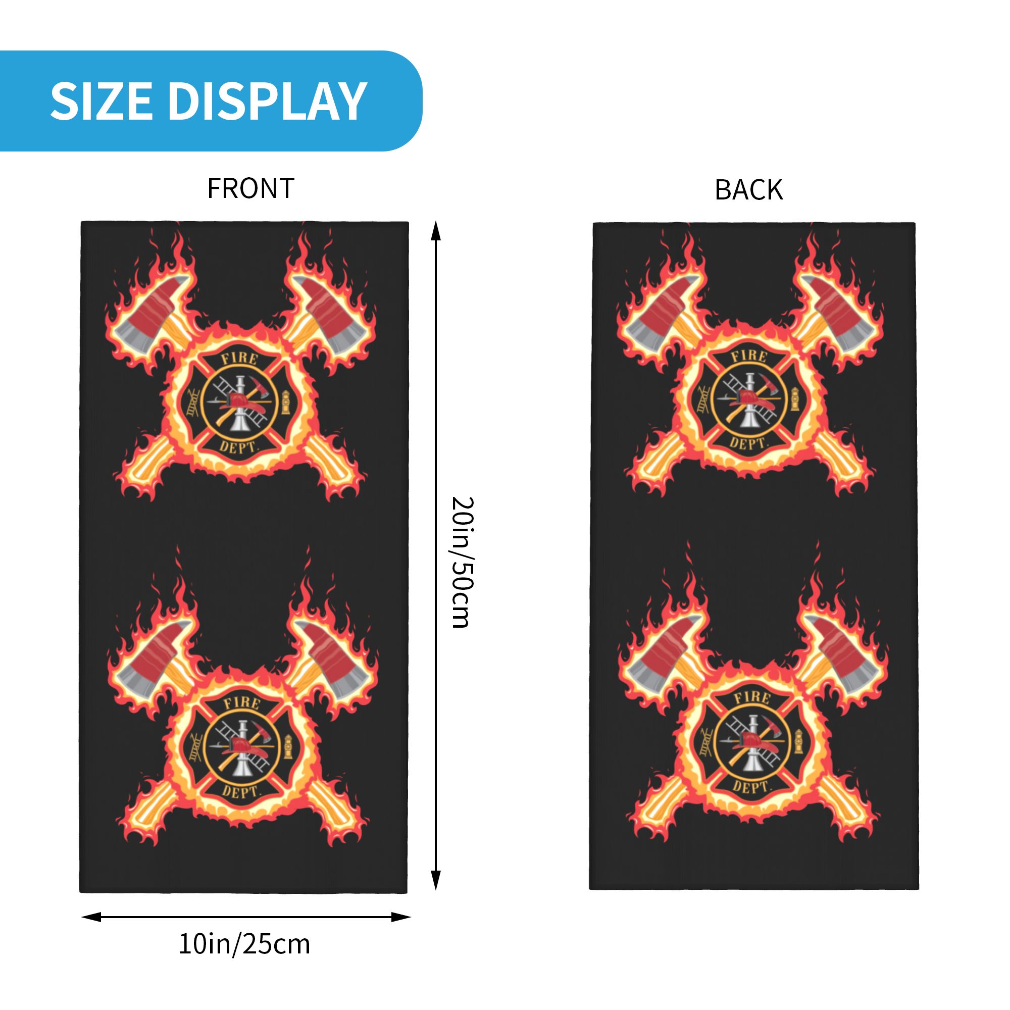 Custom Firefighter Cross Banda - Neck Gaiter Fleece 리뷰 및 가격