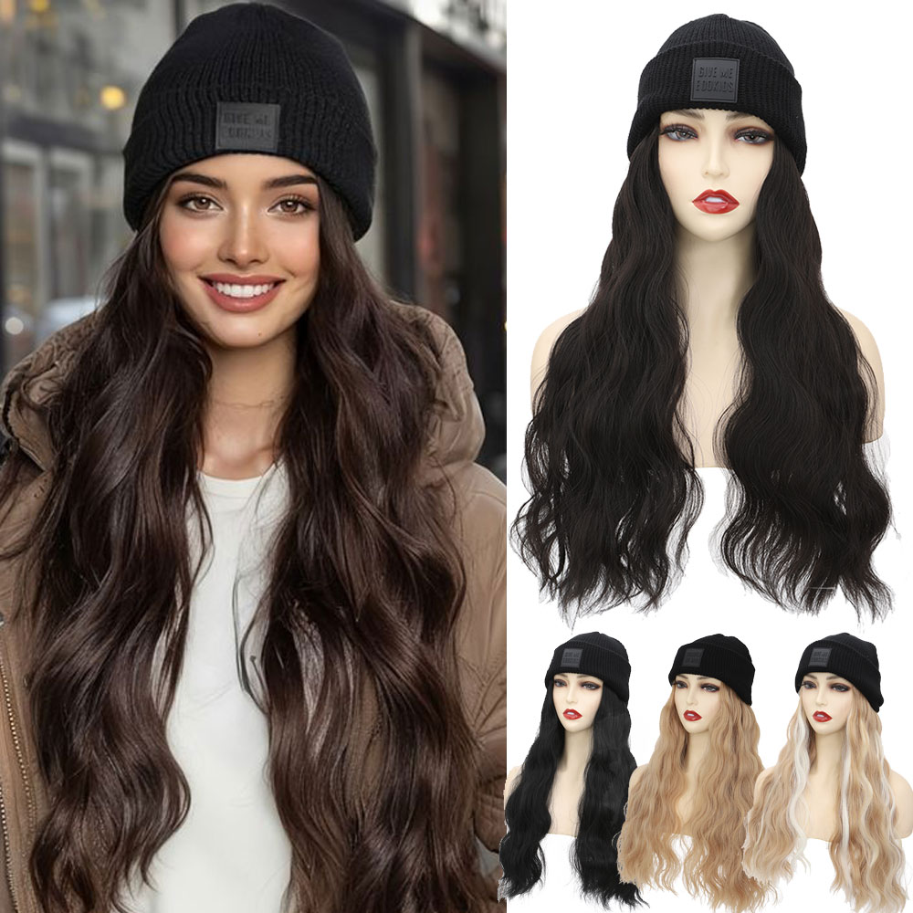 S-noilite Synthetic Hat Wig Be - Knit Beanie Hat Warm 리뷰 및 가격