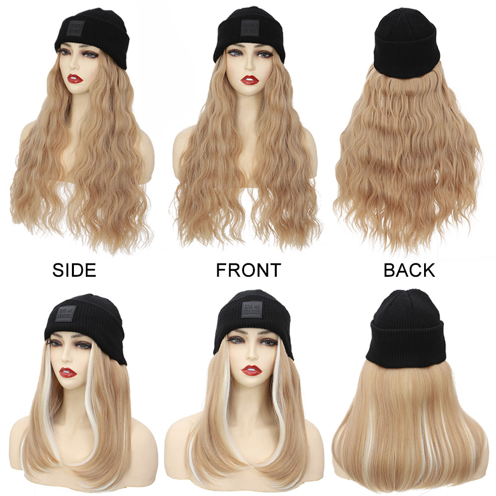 S-noilite Synthetic Hat Wig Be - Knit Beanie Hat Warm 리뷰 및 가격