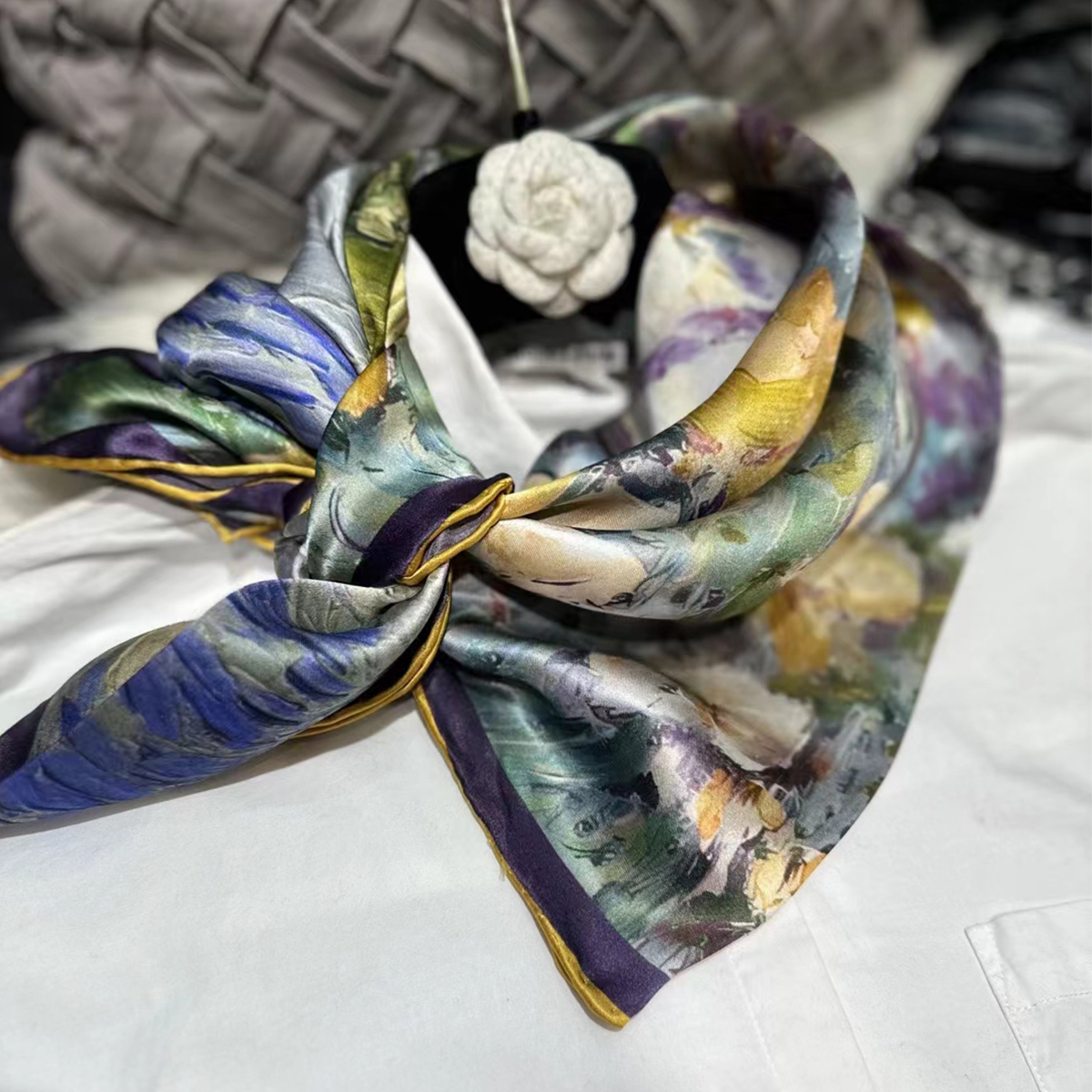 BYSIFA|Blue Green Ladies 100%  - Shawl Wrap Winter 리뷰 및 가격