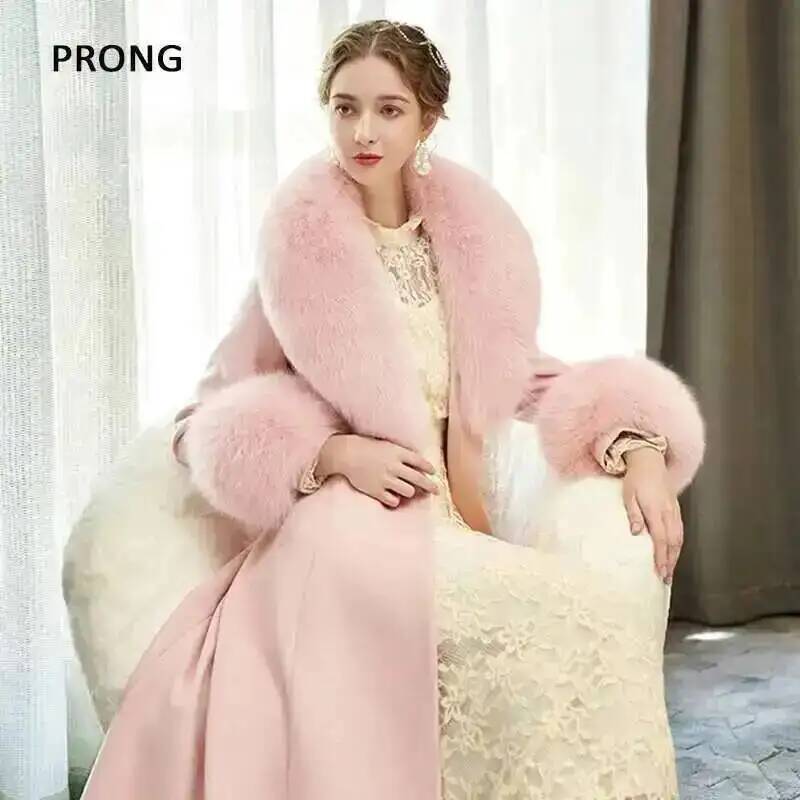100% Real Fox Fur Collar Winte - Shawl Wrap Winter 리뷰 및 가격