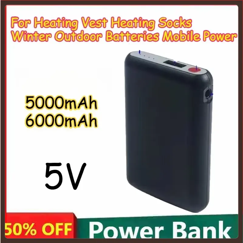 5000mAh 6000mAh 5V Rechargeabl - Heated Vest Battery 리뷰 및 가격