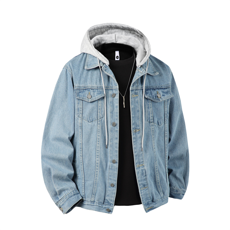 Men Hooded Denim Jacket Men St - Down Jacket Packable 리뷰 및 가격