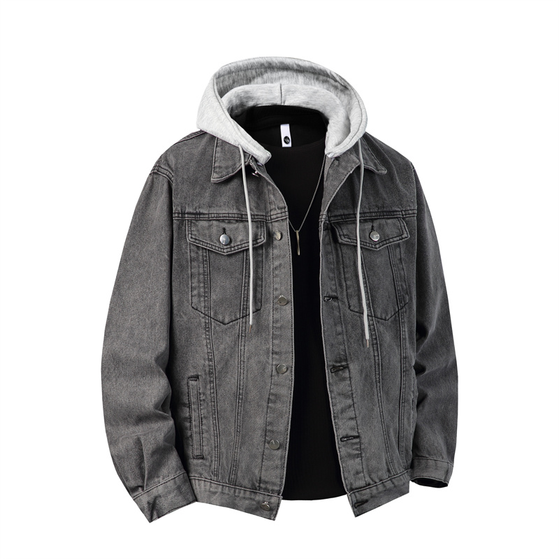 Men Hooded Denim Jacket Men St - Down Jacket Packable 리뷰 및 가격