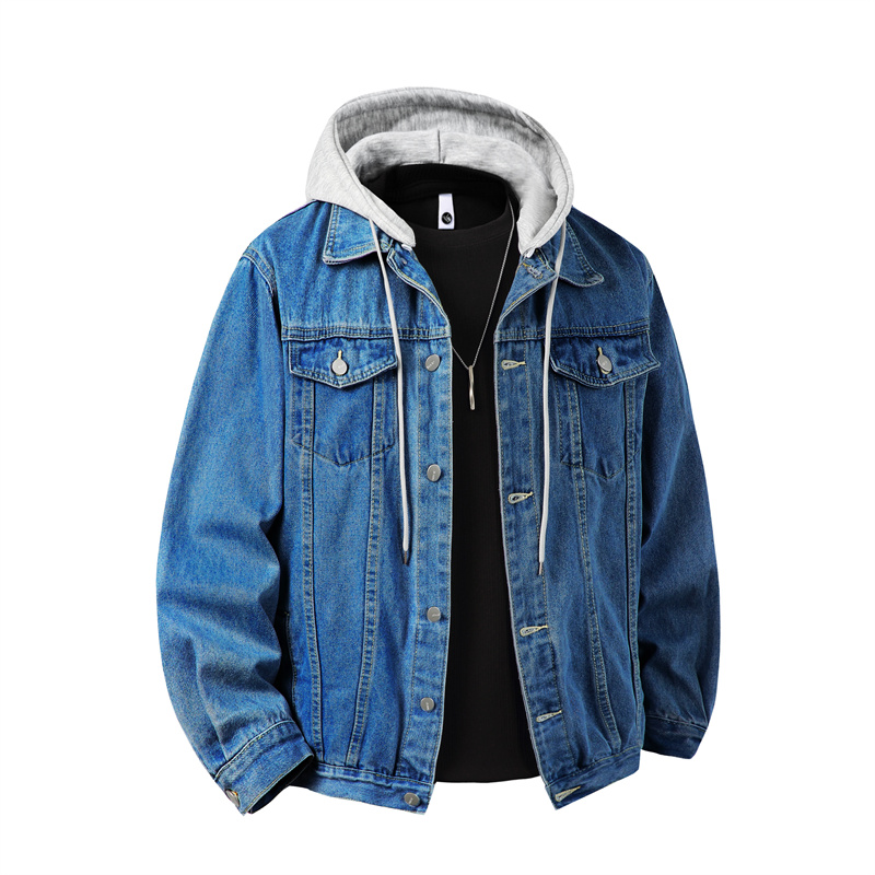 Men Hooded Denim Jacket Men St - Down Jacket Packable 리뷰 및 가격